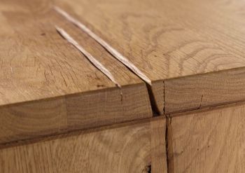 Sideboard Wildeiche 120x45x85 natur geölt VILLANDERS #111