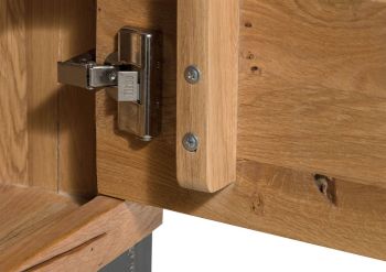Sideboard Wildeiche 120x45x85 natur geölt VILLANDERS #111