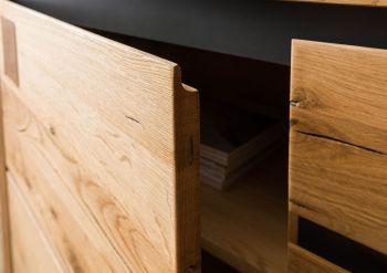 Sideboard Wildeiche 190x45x85 natur geölt VILLANDERS #151