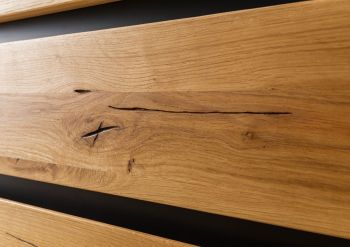 Sideboard Wildeiche 190x45x85 natur geölt VILLANDERS #151