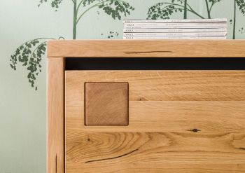 Sideboard Wildeiche 190x45x85 natur geölt VILLANDERS #151