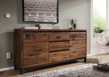 VILLANDERS Sideboard 175x45x85 Wildeiche geölt - Verschiedene Farben