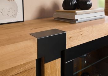 Sideboard Wildeiche 161x45x75 natur geölt ROTTERDAM #116