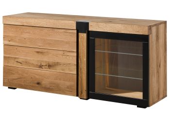 Sideboard Wildeiche 161x45x75 natur geölt ROTTERDAM #116