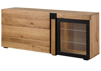 Sideboard Wildeiche 180x45x75 natur geölt ROTTERDAM #117