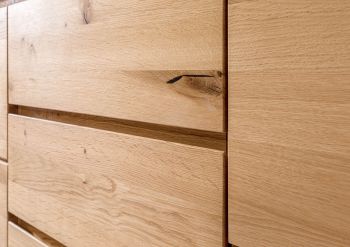 Sideboard Wildeiche 223x40x85 beige geölt KENT #231