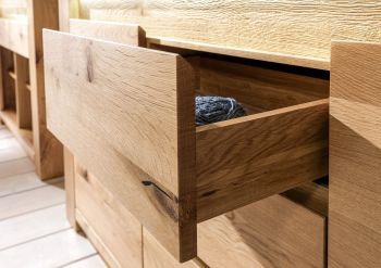 Sideboard Wildeiche 223x40x85 beige geölt KENT #231