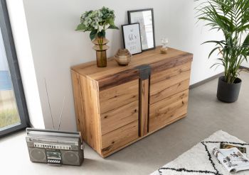 Sideboard Wildeiche / Zerreiche 115x45x75 natur geölt NEW AMSTERDAM #09