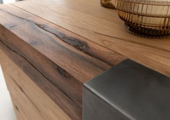 Sideboard Wildeiche / Zerreiche 115x45x75 natur geölt NEW AMSTERDAM #09