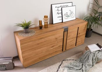 Sideboard Wild-/Zerreiche 200x45x75 natur geölt NEW AMSTERDAM #16