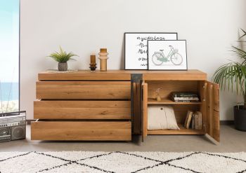 Sideboard Wild-/Zerreiche 200x45x75 natur geölt NEW AMSTERDAM #16