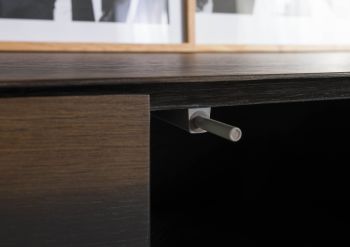 Sideboard Eiche 140x50x110 dunkelbraun lackiert BEAMS #60