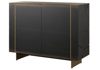 Sideboard Eiche 140x50x110 dunkelbraun lackiert BEAMS #60