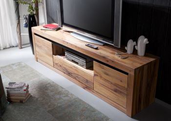 TV-Board Wild-/Zerreiche 202x42x55 natur geölt MONTREUX #105