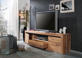 TV-Board Wild-/Zerreiche 202x42x55 natur geölt MONTREUX #105