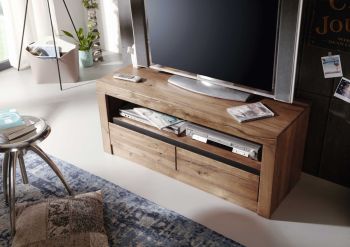 TV-Board Wild-/Zerreiche 115x42x49 Tabacco brown geölt MONTREUX #303