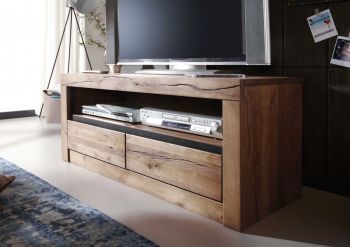 TV-Board Wild-/Zerreiche 115x42x49 Tabacco brown geölt MONTREUX #303