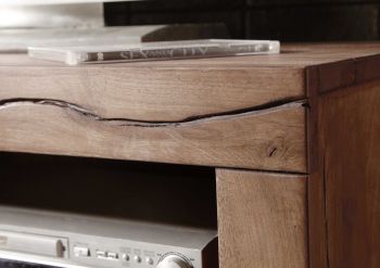 TV-Board Wild-/Zerreiche 115x42x49 Tabacco brown geölt MONTREUX #303
