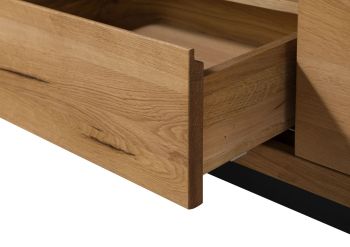 TV-Board Wildeiche 170x40x56 natur geölt VILLANDERS #113