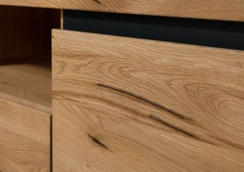 TV-Board Wildeiche 170x40x56 natur geölt VILLANDERS #113