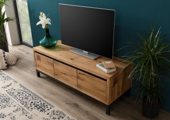 TV-Board Wildeiche 153x55x54 natur geölt VILLANDERS #150
