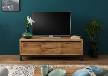 TV-Board Wildeiche 153x55x54 natur geölt VILLANDERS #150