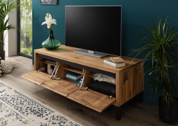 TV-Board Wildeiche 153x55x54 natur geölt VILLANDERS #150