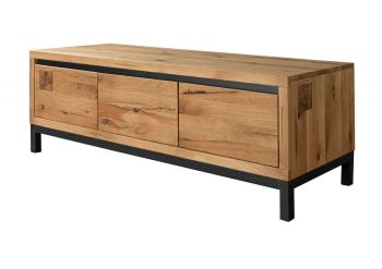 TV-Board Wildeiche 153x55x54 natur geölt VILLANDERS #150