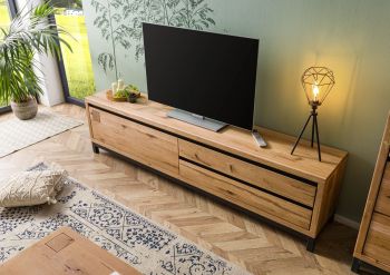 TV-Board Wildeiche 220x40x56 natur geölt VILLANDERS #154