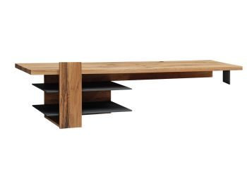 TV-Regal Wild-/Zerreiche 200x50x53 natur geölt FRANKFURT #111