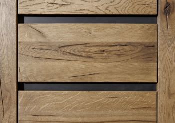 Vitrine Wild-/Zerreiche 62x42x190 Tabacco brown geölt MONTREUX #321