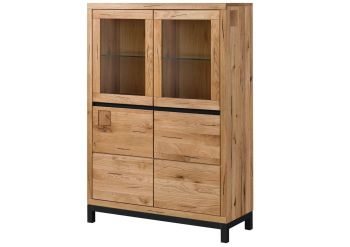 Vitrine Wildeiche 103x40x148 natur geölt VILLANDERS #102