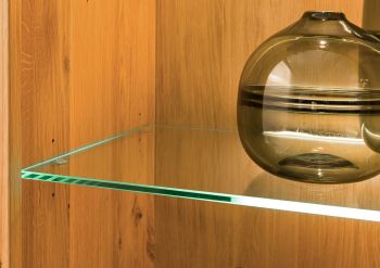 Vitrine Wildeiche 65x40x205 natur geölt VILLANDERS #146
