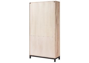 Vitrine Wildeiche 103x40x205 bianco geölt VILLANDERS #201
