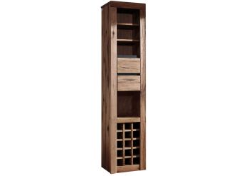 Weinregal Wild-/Zerreiche 42x35x191 Tabacco brown geölt MONTREUX #325