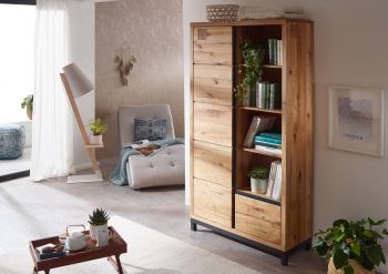 Bücherregal Wildeiche 100x40x200 natur geölt VILLANDERS #139