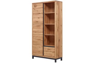Bücherregal Wildeiche 100x40x200 natur geölt VILLANDERS #139