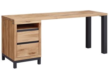 Schreibtisch Wildeiche 220x55x76 natur geölt VILLANDERS #142