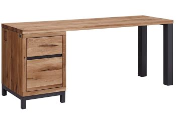 Schreibtisch Wildeiche 220x55x76 tabacco geölt VILLANDERS #345