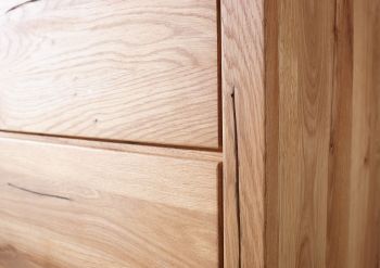 Garderobe Wildeiche 56x40x205 natur geölt VILLANDERS #131