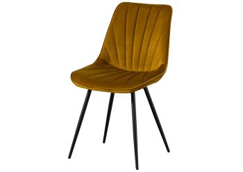 Polsterstuhl 51x58x85 gelb GLORIA #101 - 2er Set