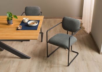 Polsterstuhl 51x58x78 dunkelgrau ELISE #304 - 2er Set