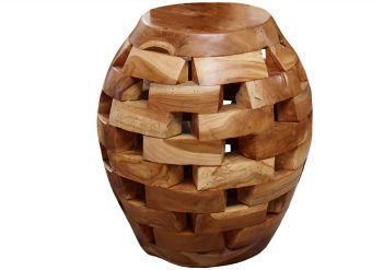 Beistelltisch Teak Wurzel 30x30x47 UNIKA #152