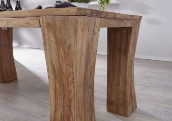 Esstisch TEAK 200x100x78 natur unbehandelt BASSANO #107