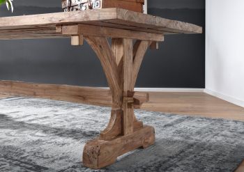 Esstisch Teak 250x100x78 natur unbehandelt BASSANO #127