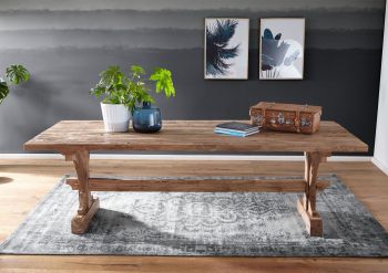 Esstisch Teak 250x100x78 natur unbehandelt BASSANO #127