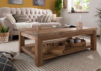 BASSANO Couchtisch #139 Teak Altholz - Verschiedene Größen
