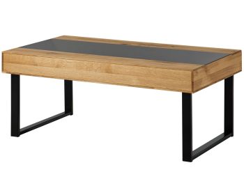 Couchtisch Wildeiche 120x65x45 natur geölt LINDAU #01