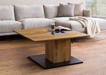 Couchtisch Wildeiche 95x95x45 natur geölt LINDAU #03