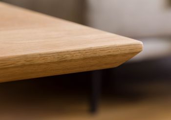 Couchtisch Wildeiche 95x95x45 natur geölt LINDAU #03